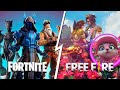 RAP DO FORTNITE Vs FREE FIRE ft SideGames   MysterM