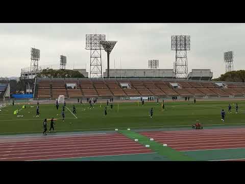 サッカー日本代表U23公開練習、トレーニング１。2024年3月19日