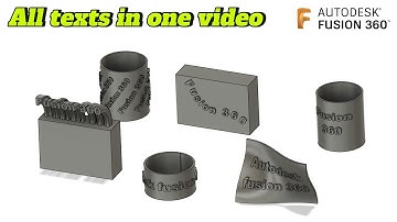 How to add all kind of text in fusion autodesk TEXT . it
