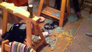 My glass Ikea table exploded!!