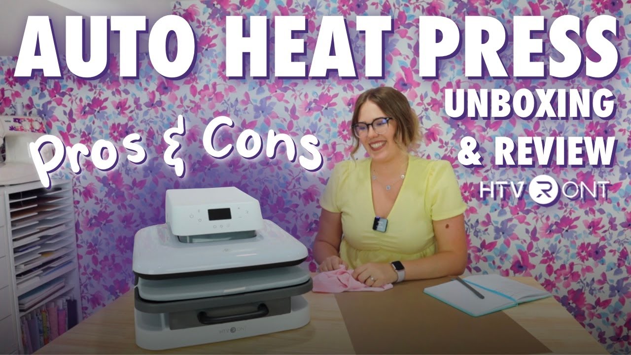 UNBOXING AND REVIEW OF THE HTVRONT AUTO HEAT PRESS 