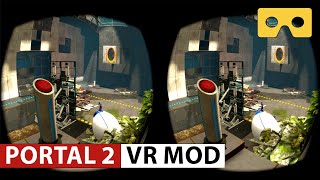 Portal 2 VR Mod - VR SBS 3D Video