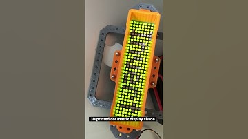 3D printed dot matrix display shade