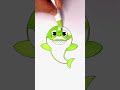 Coloring Grandpa Shark: From Sad to Happy #babyshark #shorts #art