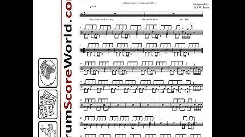 Drum Score - Def Leppard - Pour Some Sugar On Me (Preview)