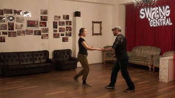 sugar push with Lady Tuck Turn - beg/int Lindy Hop Tutorial