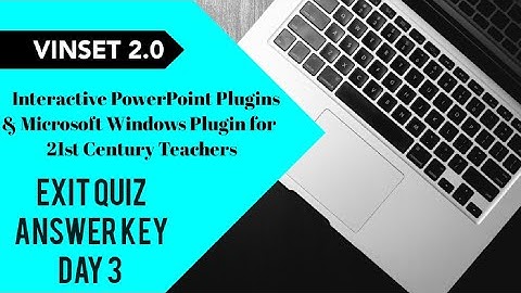 Interactive PowerPoint Plugins & Microsoft Windows Plugin for 21st Century Teachers - Exit Quiz