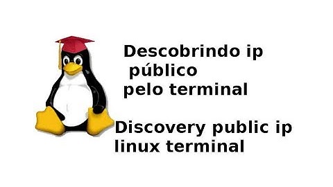Verificando iP  externo no terminal linux -  discovery external ip on  linux terminal.
