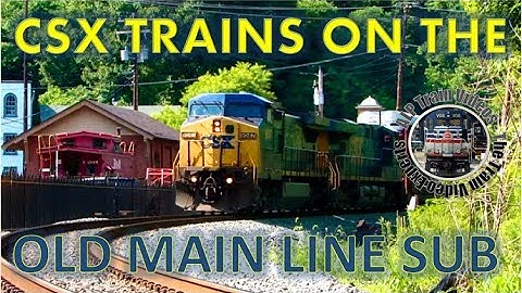 CSX freight trains on the Old Main Line