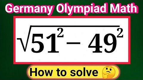Germany | can you solve this? | Nice Square Root Algebra problem | Math Olympiad