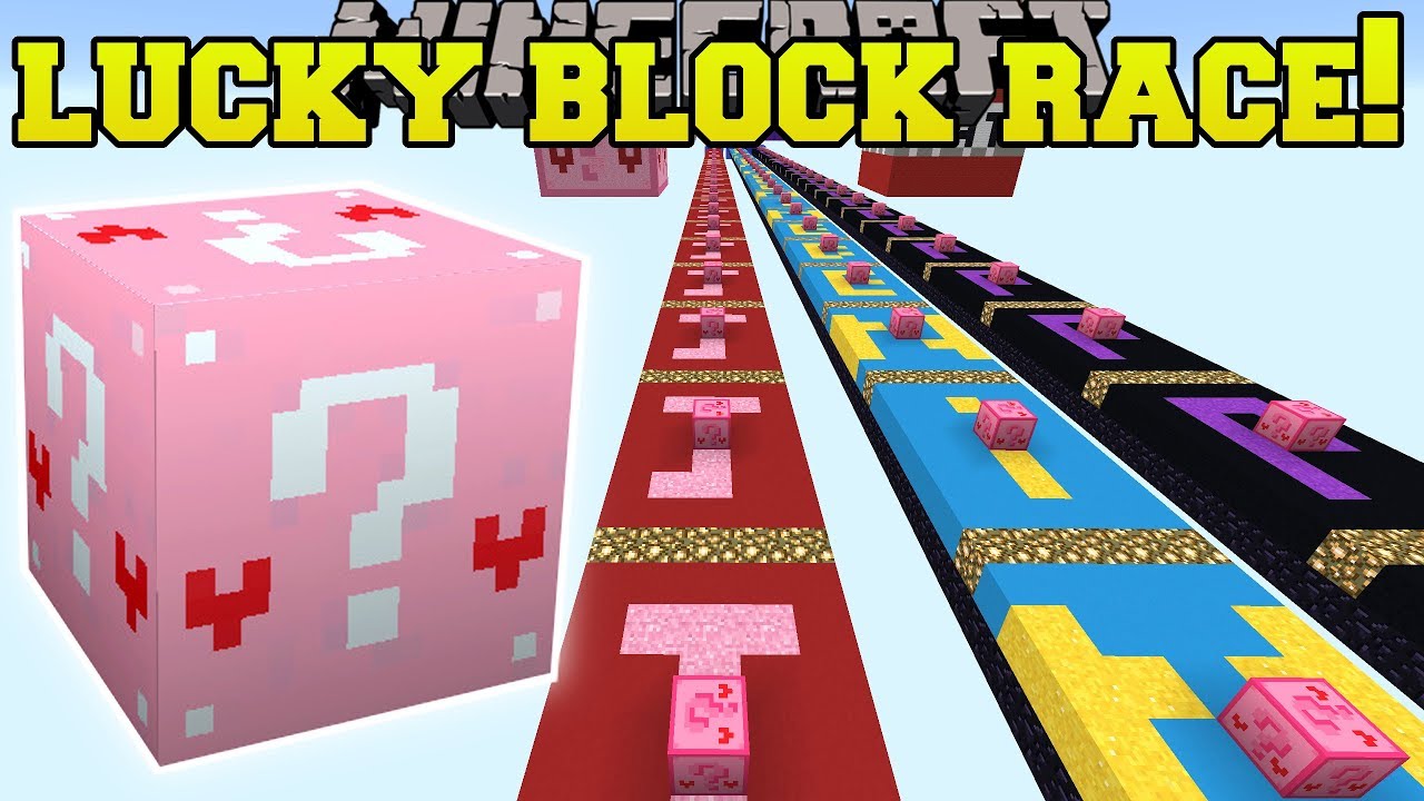 popularmmos lucky block race with jen