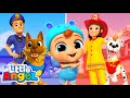 Dogs to the rescue  job and career songs  little angel nursery rhymes for kids