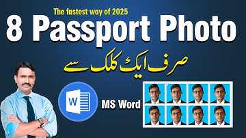 Fastest Way to Make Passport Size Photos in MS Word | how to make passport size photo in ms word