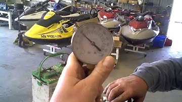 SOLD NOT AVAILABLE LOT 2005A 1996 Polaris SLX 780 Engine Compression test