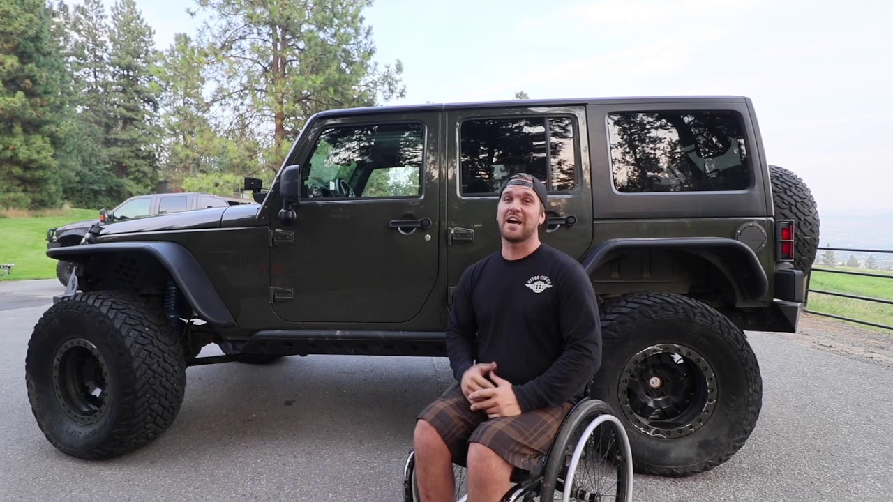 How I get myself and wheelchair into my Jeep. - YouTube