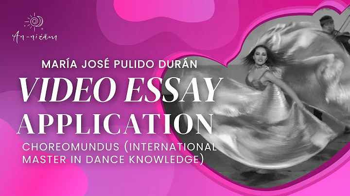 Application for Choreomundus program - Maria Jose ...
