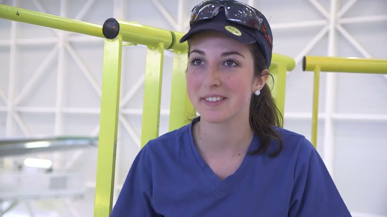 Documentary backdrop image for Young women need to fight their way in to Airbus (2023)