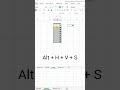 Excel Short Trick #smartexcel #exceltips