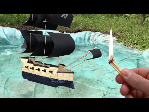 Amazing Pirate Ship Match Chain Reaction Fire Domino