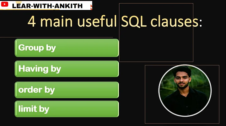 8.SQL: Group by, Having by, Order by, Limit || SQL useful clauses