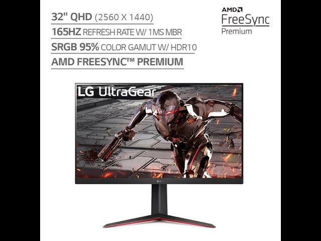 Ecran PC 32 LG Ultragear 32GN600-B - LED QHD, 165Hz, FreeSync