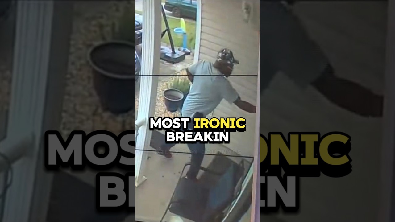 Doorbell Camera Captures A Crazy Break-in