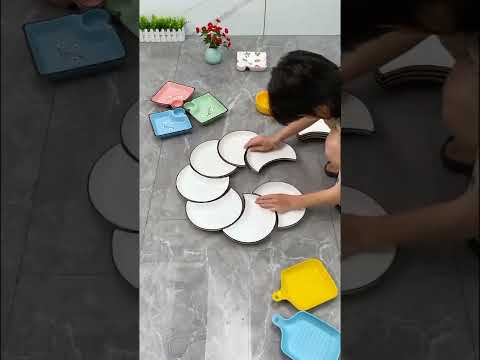 Video Bộ đĩa trang trí 5 cánh hoa xếp hình xinh xắn làm bằng... - youtube