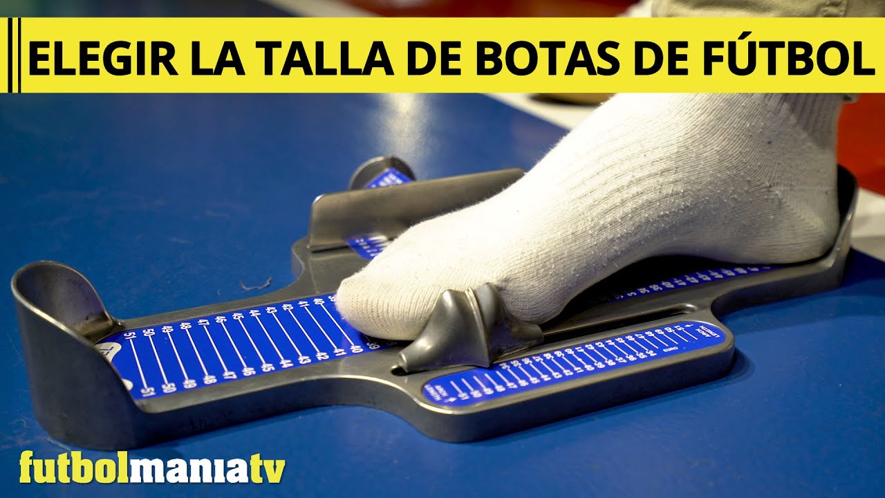 Cómo elegir la talla de las botas de fútbol - YouTube
