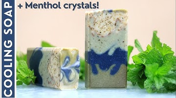 CUCUMBER SOAP🥒w. Aloe Vera and Menthol Crystals & Recipe | Cold process soapmaking