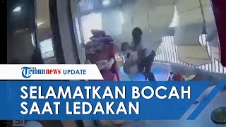 Video Detik-detik Wanita Selamatkan Bocah Kecil dari Ledakan Lebanon, Buat Ruangan Porak Poranda
