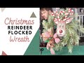 DIY Christmas Flocked Reindeer Wreath! | Christmas Holiday Wreath Ideas | DecoExchange Tutorial