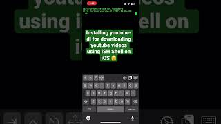 iSH Shell youtube-dl for Downloading YT Videos 🫣 #ish #ios #iphone13pro