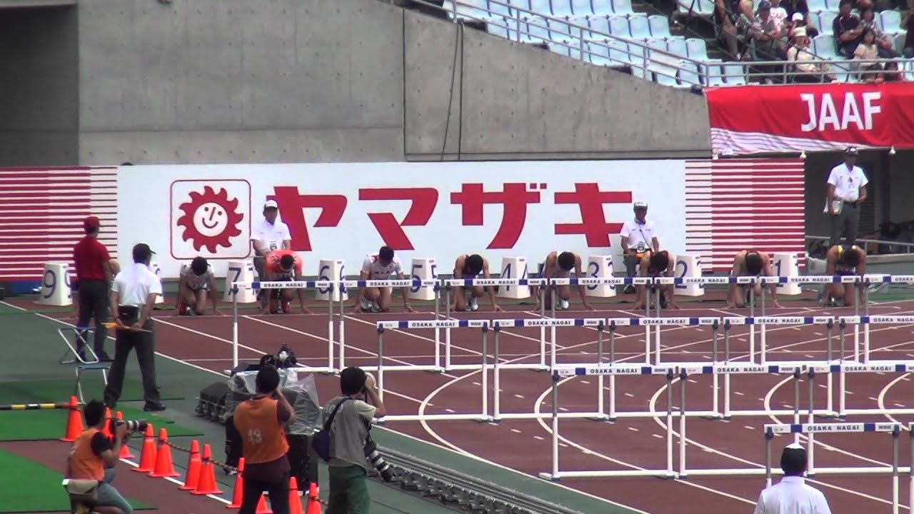 男子110mh準決勝1組 田野中輔13 74 2 4 12日本選手権 Tasuku Tanonaka 1st Youtube