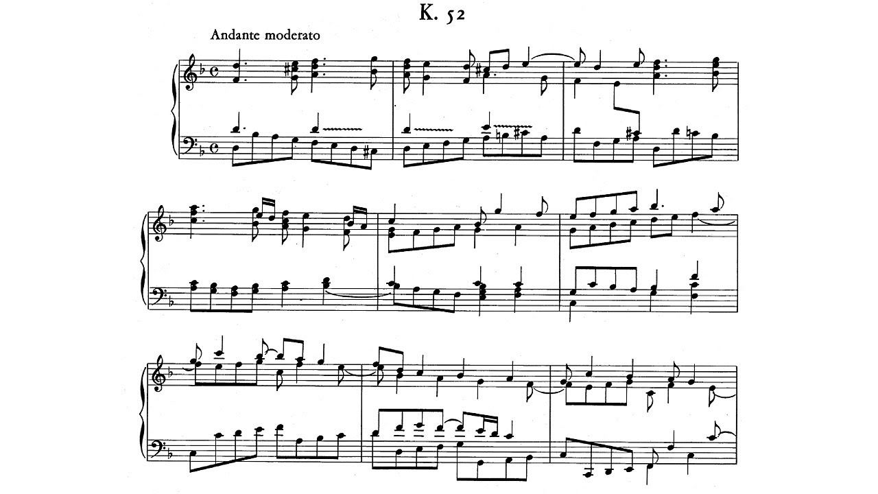 Scarlatti: Keyboard Sonata in D minor K 52 - Ralph