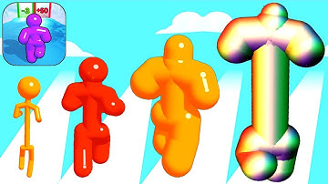 Satisfying Mobile Gaming Tall Man Run Free Gameplay Walkthrough (Android,iOS) Max Level Update