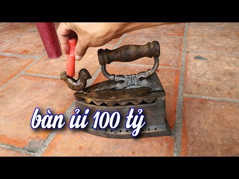 Cách thử đồng lạnh trên con gà trị giá 100 tỷ được gắn trên bàn ủi thời pháp
