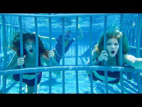 Last to Leave Underwater Prison Wins $1,000! - Challenge