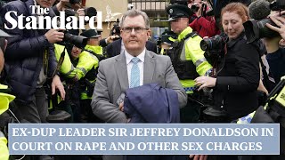 Ex-DUP leader Sir Jeffrey Donaldson in court on rape and other sex charges