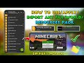 How To Add/Apply/Import Any Zip File/Mcpack In Minecraft || Import Any World And Resourse Pack
