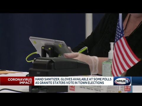 Hand sanitizer, gloves available at some polls as Granite Staters hit polls for town elections