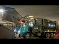 Black Republic Services Mack Pak Mor Front Loader Garbage Truck Packing Massive Dumpsters