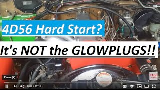 Hard Start Problem. It's NOT the glowplugs