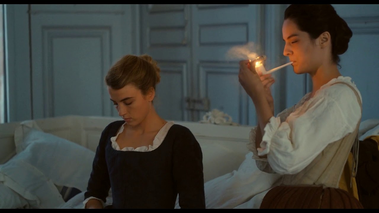 Portrait of a Lady on Fire - Héloïse and Marianne smoking pipe - YouTube