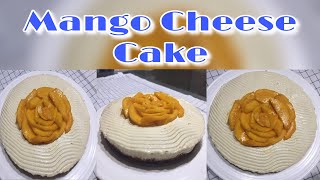 Mango Cheese Cake//No Bake//No GeLatin