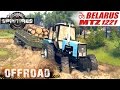 SpinTires MTZ 1221 Tractor Off-road Test