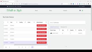 Blazor WASM, Blazor Server, ASP.NET Core API E-Commerce: Order History