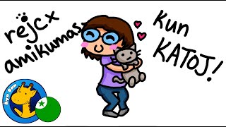 Rachel amikumas kun katoj (Esperanto 🔸 Rachel’s Conlang Channel)