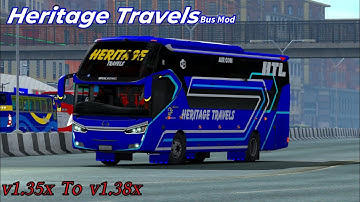 Ets 2|| EP4 Laksana SR2 Bus Mod with New Skin Heritage Travels || Review + Link ||Tamim The  Gamer||