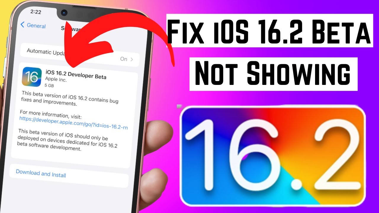 How To Fix iOS 16.2 Beta Update Not Showing on iPhone & iPad - YouTube