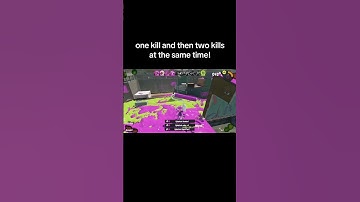 one kill and then two kills at the same time! #splatoon #shorts